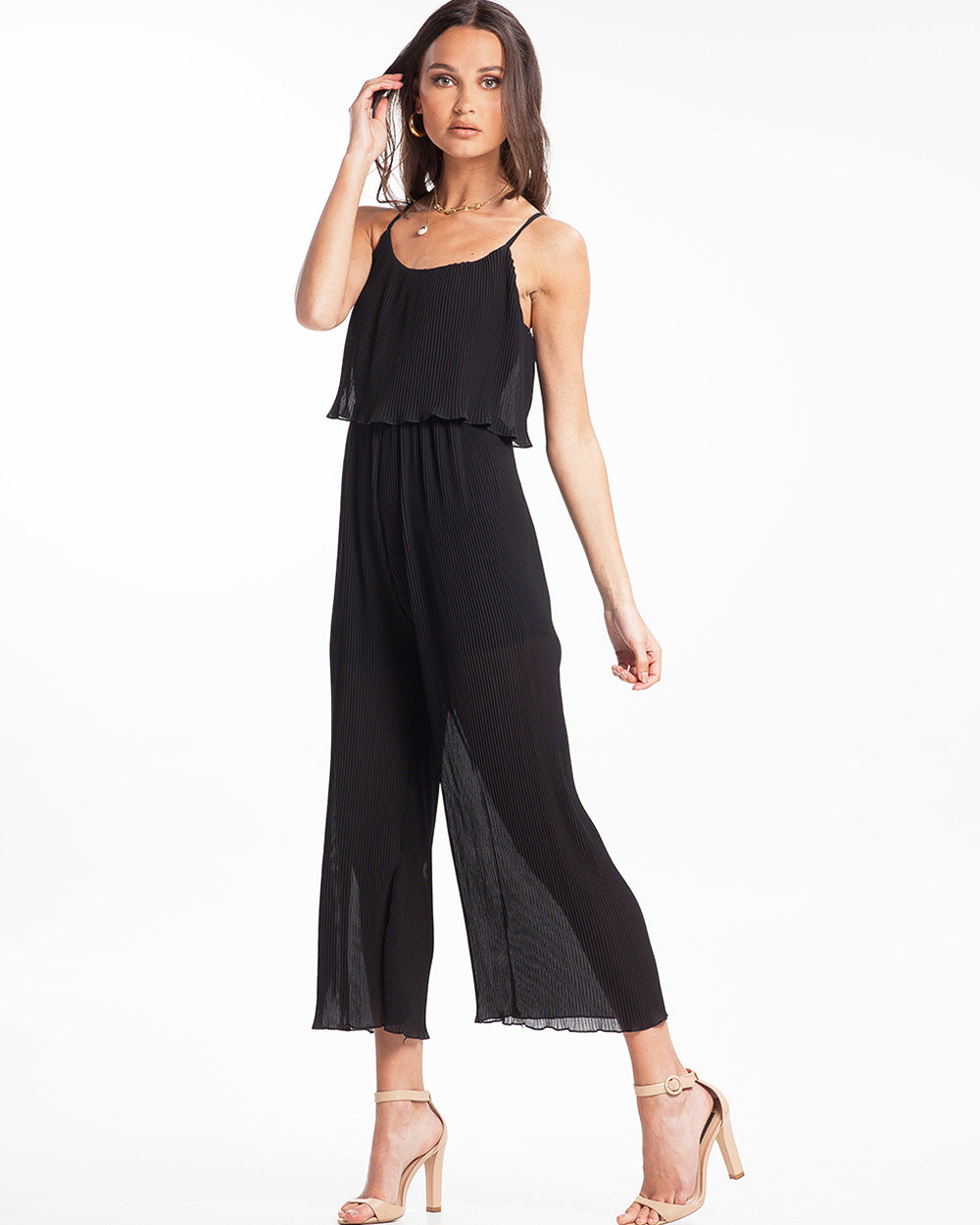 Say It To Me Palazzo Jumpsuit Black