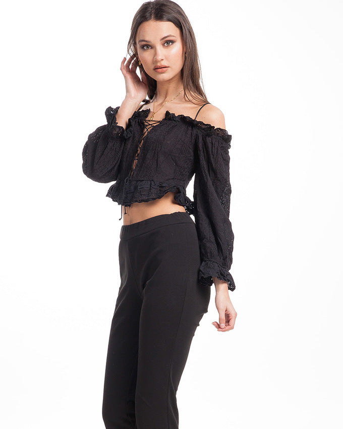 Long Walks Lace-Up Trousers