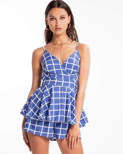 Stop 'n Stare Playsuit Blue