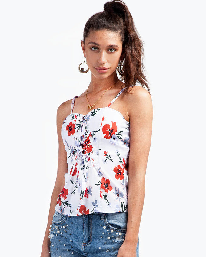 Phone In Hand Floral Top