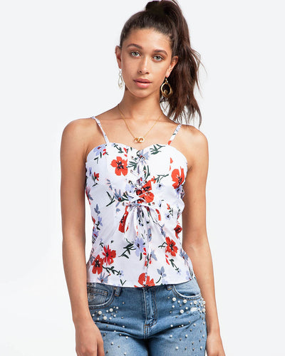 Phone In Hand Floral Top
