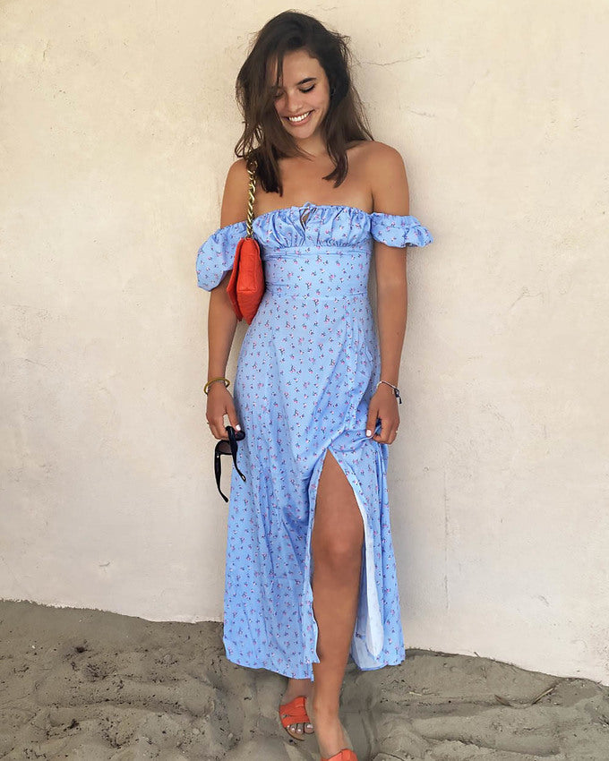 Natalia Floral Maxi Dress with Split