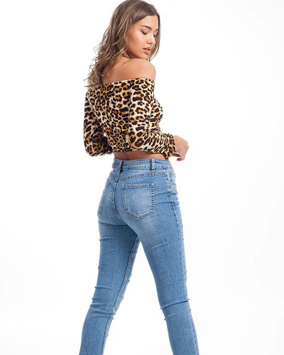 That's My Girl Leopard Crop Top
