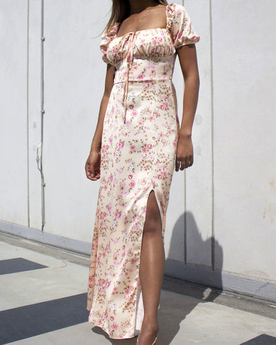Julie Floral Maxi Dress Pink