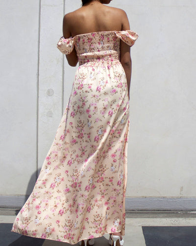 Julie Floral Maxi Dress Pink