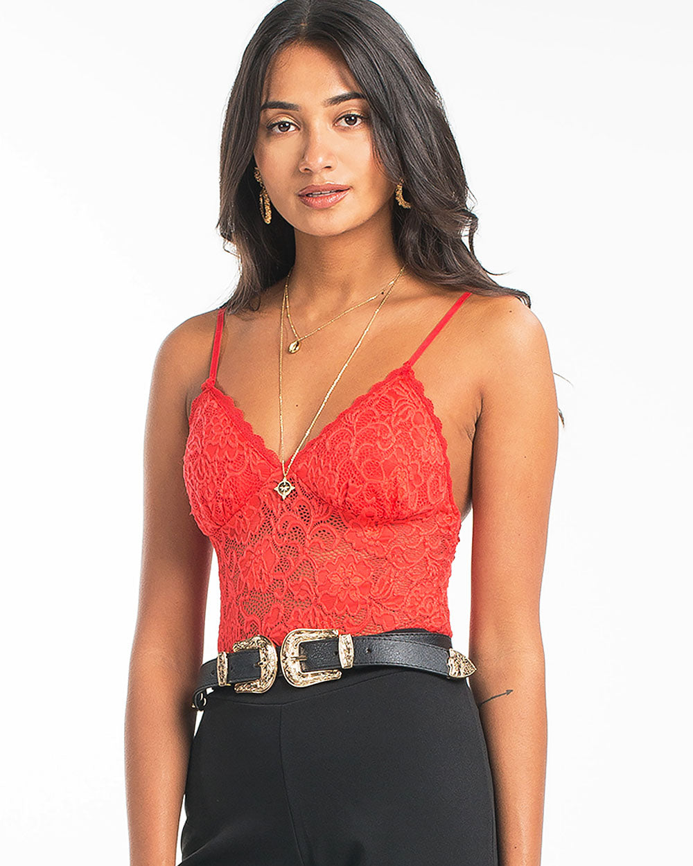 Seduction Lace Body - Red