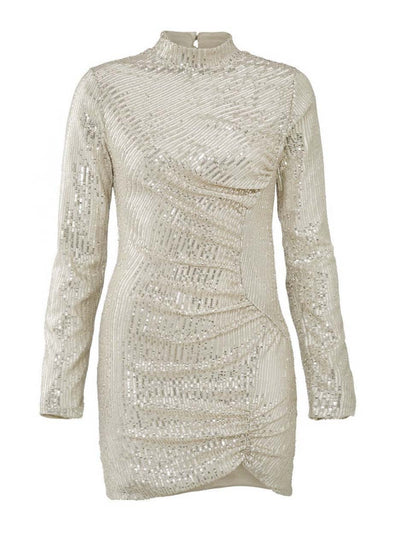 Scarlett Sequin Dress - Silver