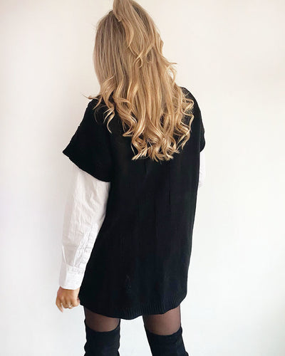 Soraya Knitted Oversized Spencer Black