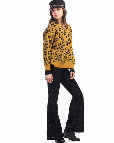Hot Velvet Leopard Trousers